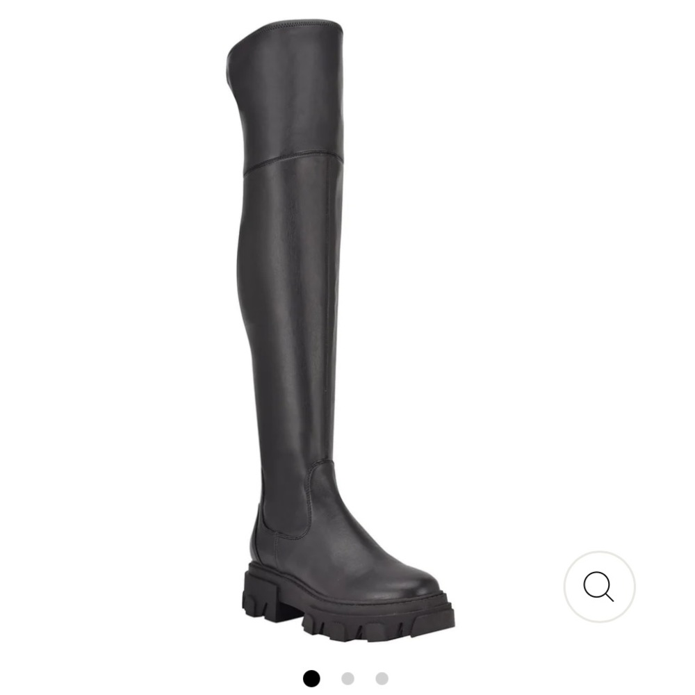 Calvin Klein Linnie Faux Leather Over-the-Knee Boots